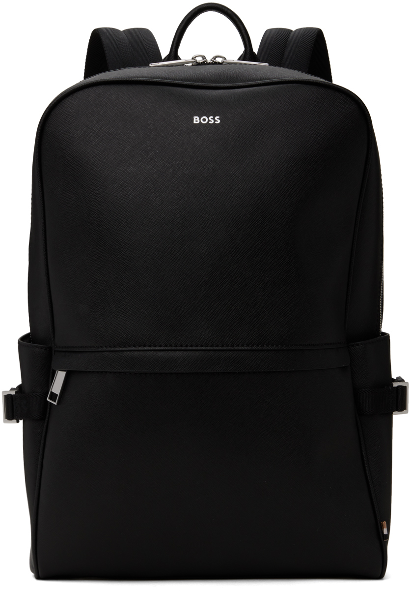 Hugo Boss Black Structured Backpack In Black 001