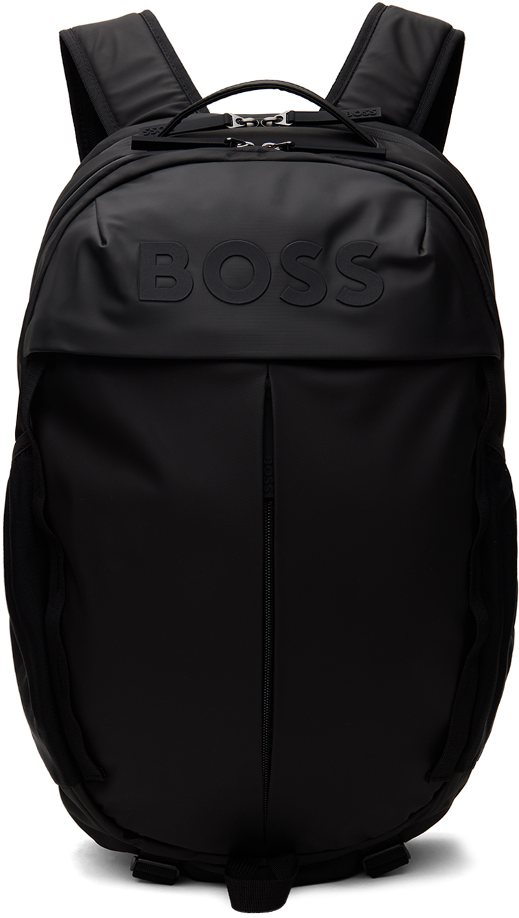 Hugo Boss Black Stormy Backpack In 001-black