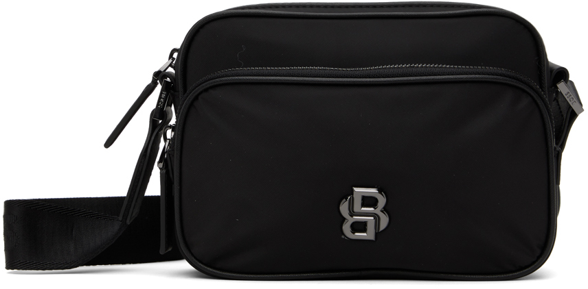 Shop Hugo Boss Black Bb Zip Bag In 001-black
