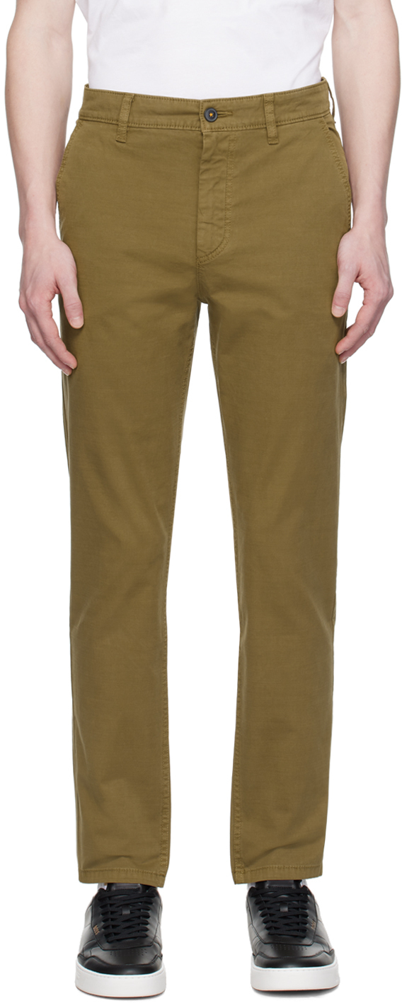 Khaki Tapered Trousers