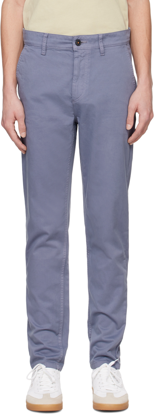 Blue Slim-Fit Trousers