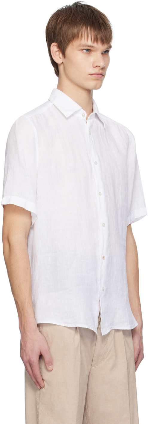 Hugo Boss Rayer Mens Short Sleeve Shirt 50546244 In Transparent