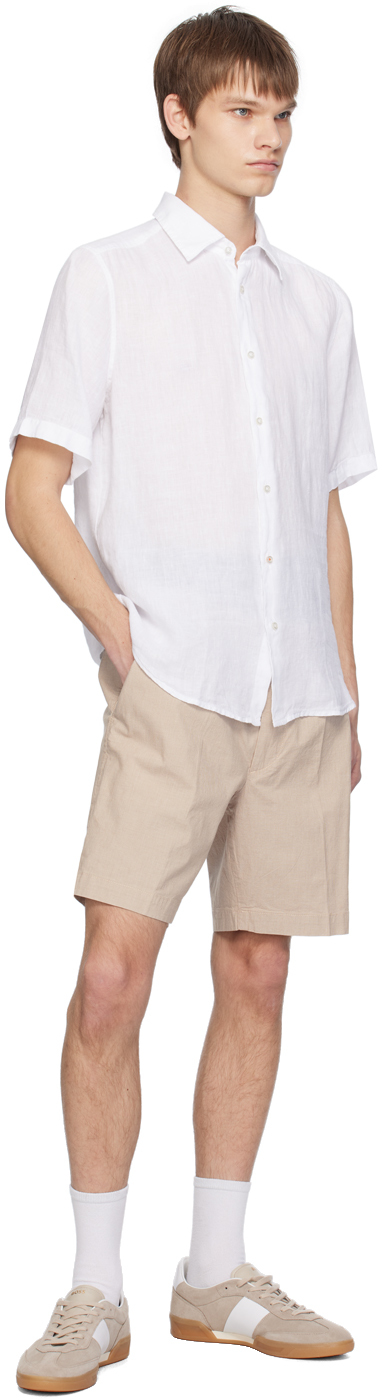 Hugo Boss Rayer Mens Short Sleeve Shirt 50546244 In Transparent