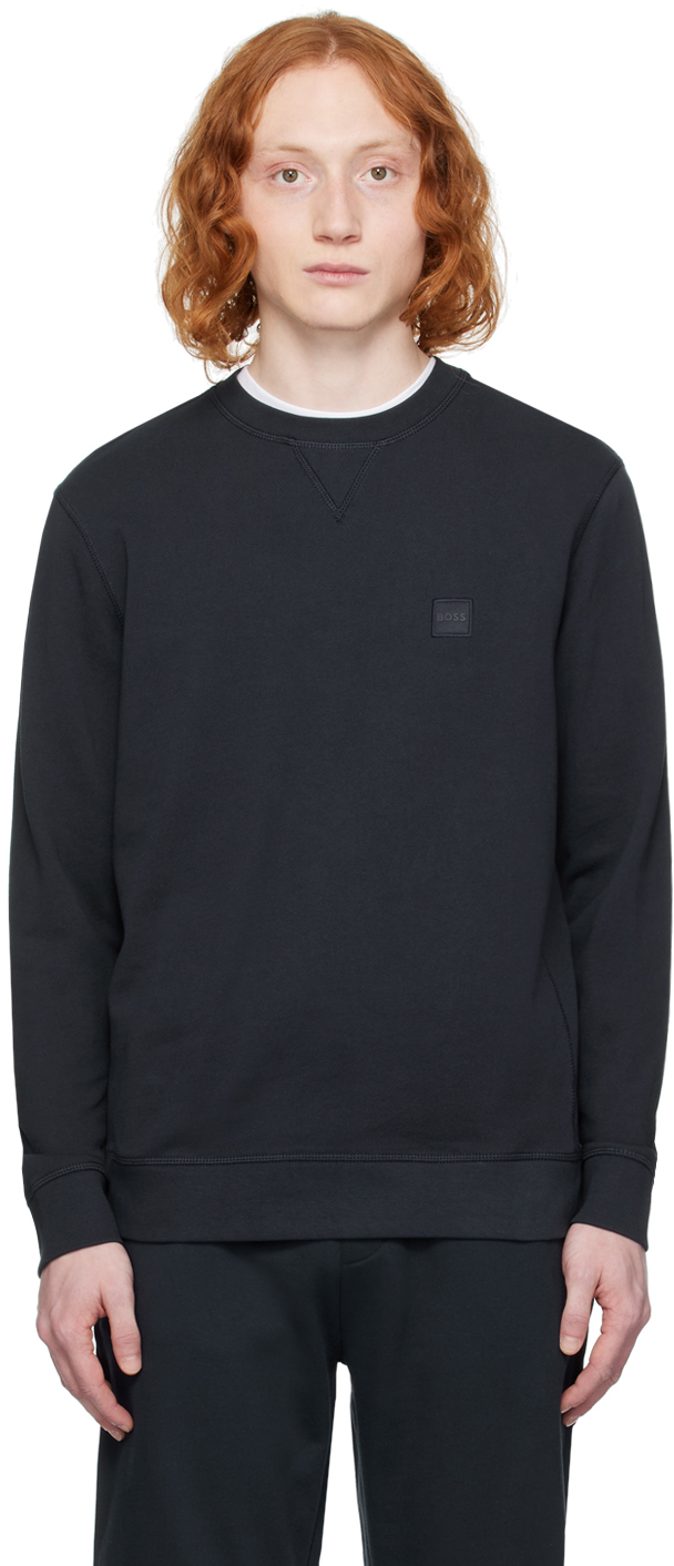 Pull Fin Hugo Boss - Col V Marine - Taille M - Laine/coton - Occasion Très Bon état
