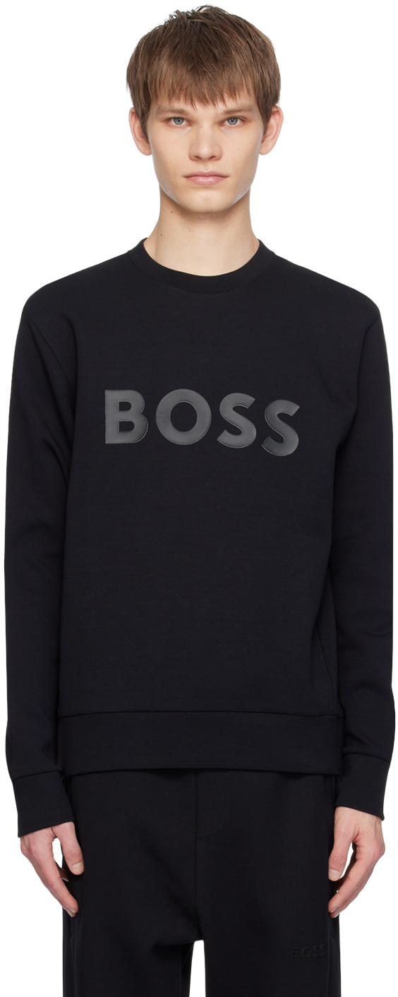Black Bonded Sweatshirt