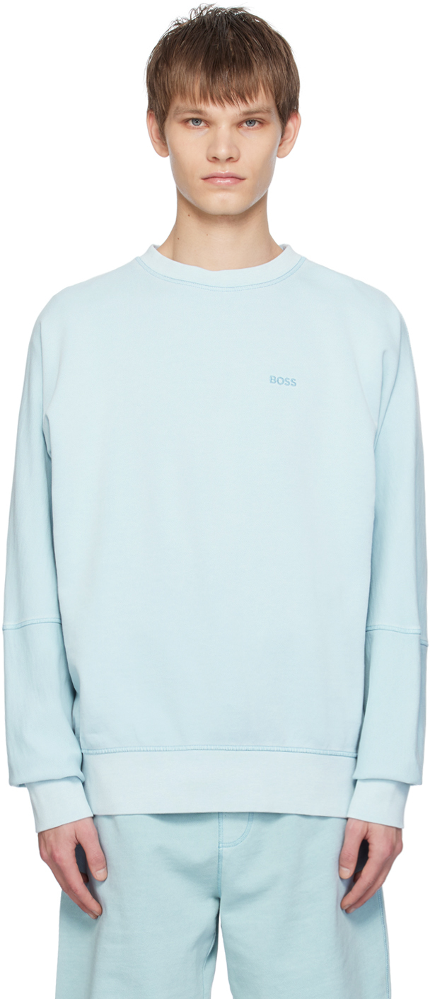 Blue Relaxed-Fit Sweatshirt
