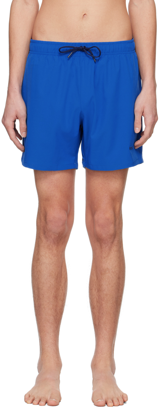 BOSS: Blue Quick Drying Swim Shorts