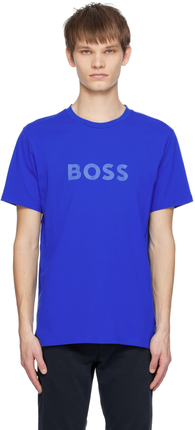 Boss blue shop t shirt