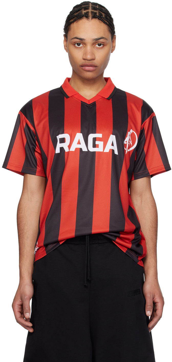 Shop Raga Malak Ssense Exclusive Red & Black Raga United T-shirt In Red/black