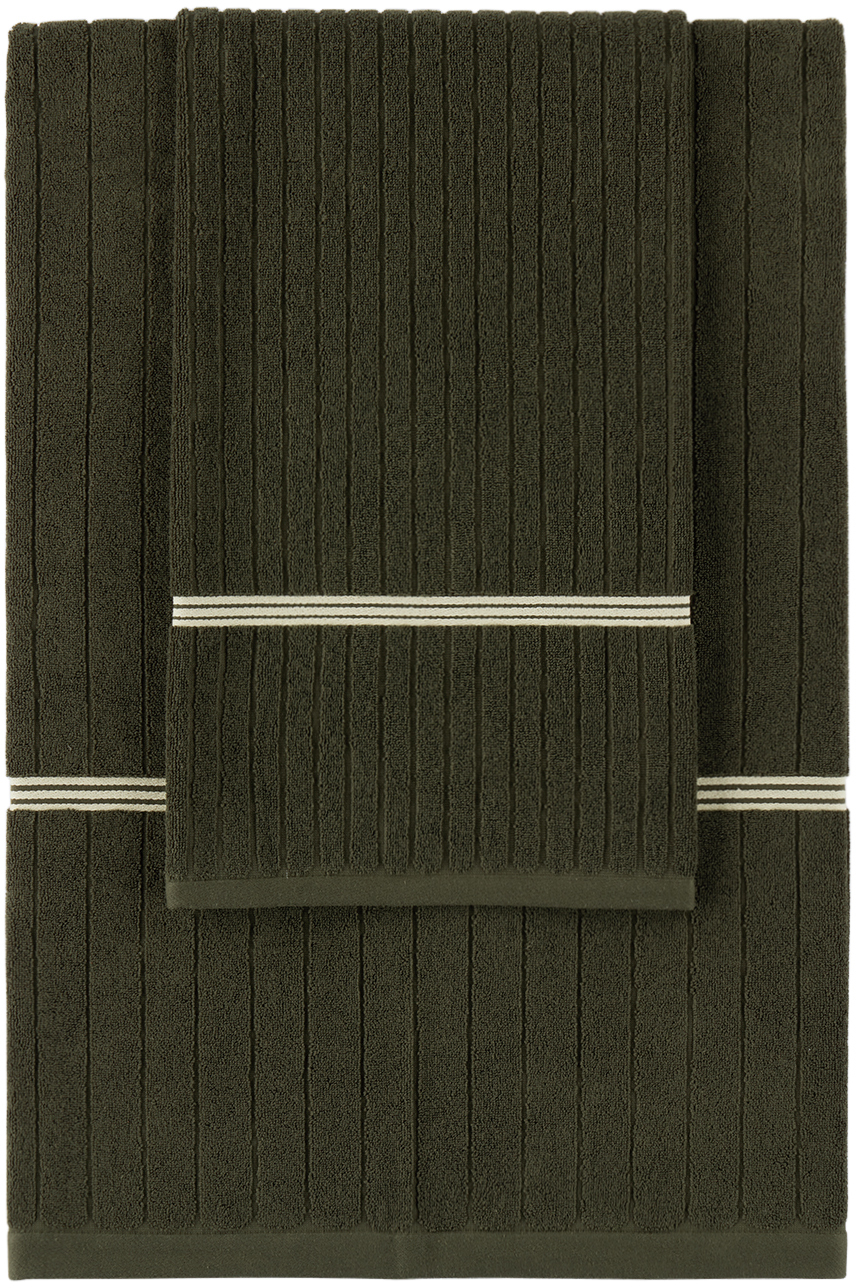 Green Solitary 07 Towel Set