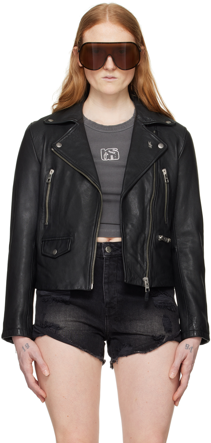 Ksubi Black Amplify Leather Jacket