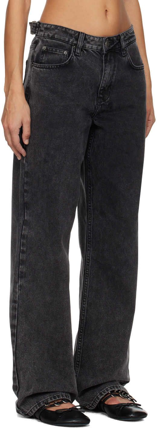 KSUBI BLACK LOW RIDER DAZE TRIP JEANS