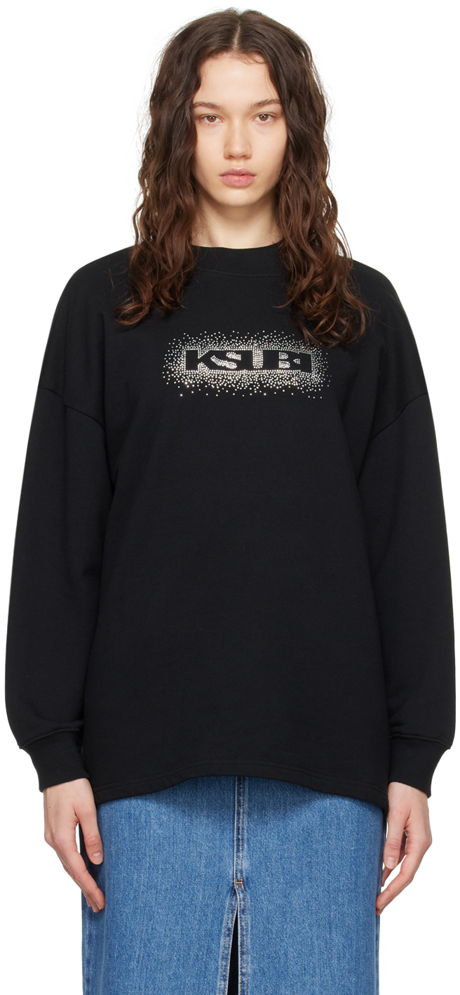 Ksubi Sott Burst Boxy Cotton Sweatshirt In Black