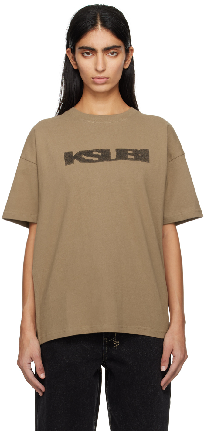 Ksubi Khaki Sott Static Oh G T-shirt