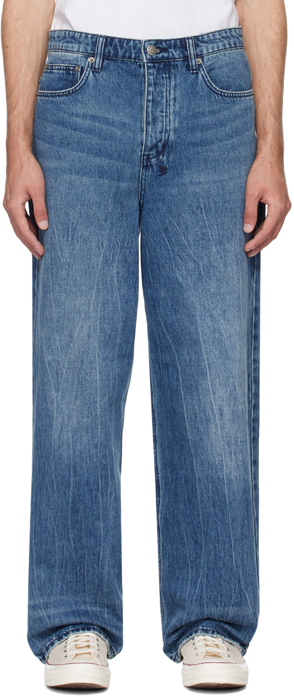 Ksubi Men's Wide-Leg Jeans with Plus Patches - Bergdorf Goodman