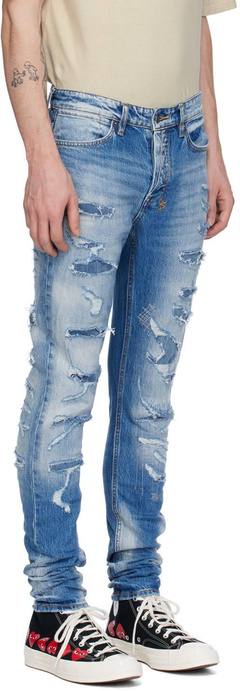 KSUBI BLUE VAN WINKLE TEKTONIK DIALLED JEANS 