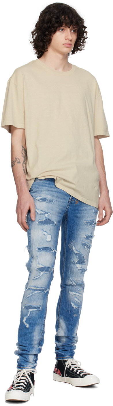 KSUBI BLUE VAN WINKLE TEKTONIK DIALLED JEANS 
