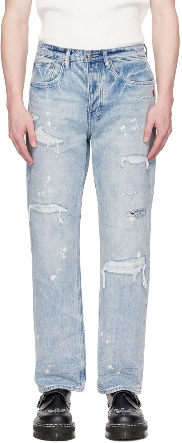 Blue Anti K Jeans by Ksubi on Sale