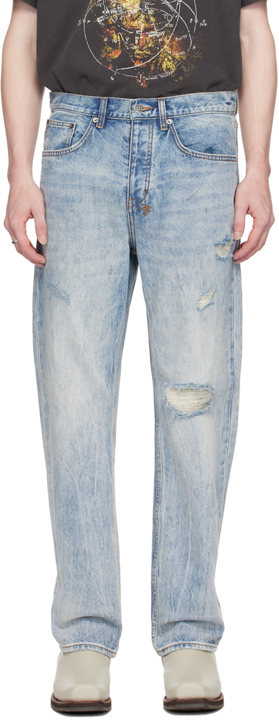 Blue Anti K Dynamo Jeans by Ksubi on Sale