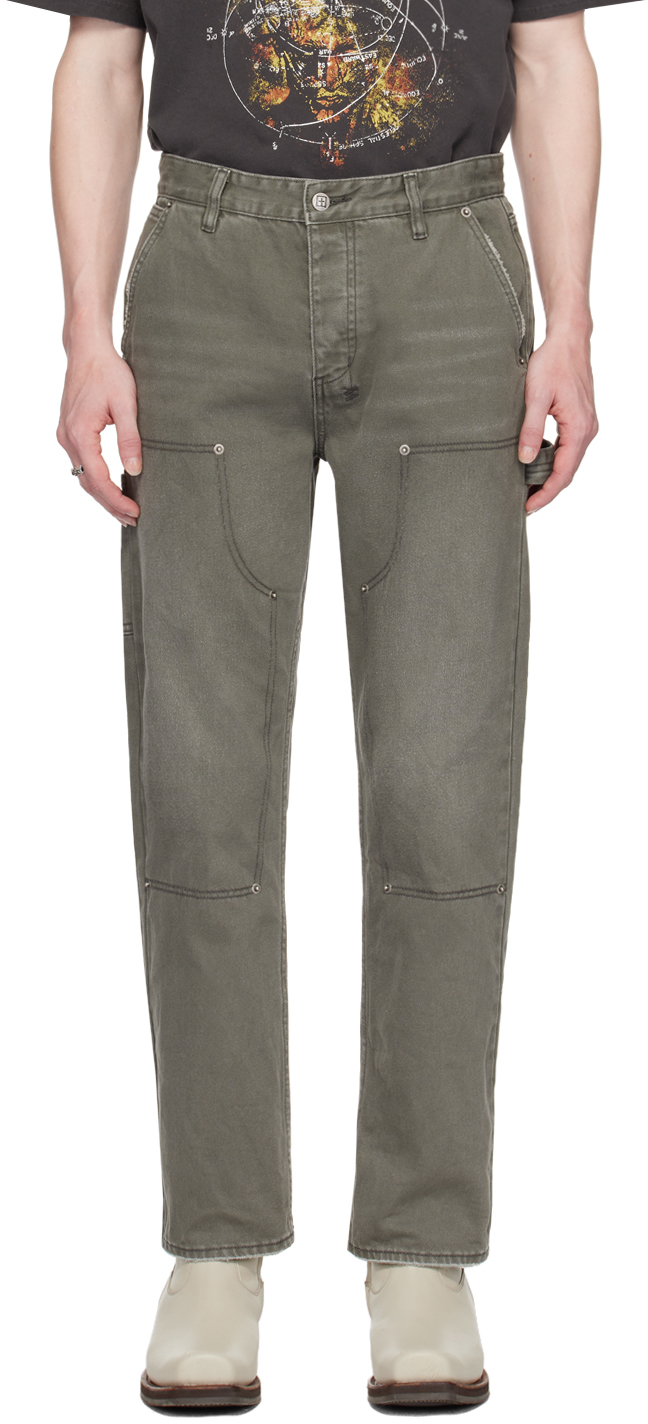 Ksubi Green Ghosted Operator Jeans