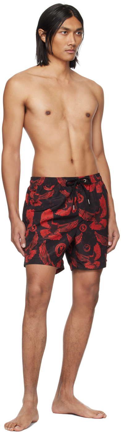 Ksubi Black Flight Shorts In Assorted