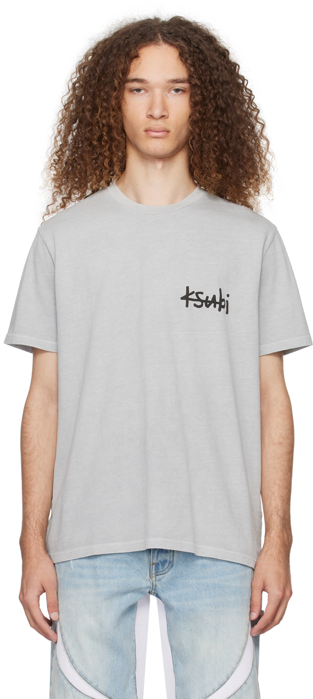Ksubi Gray Lock Up Kash T-Shirt