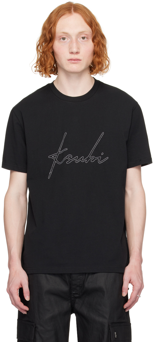 Black Skripture Kash T-Shirt by Ksubi on Sale