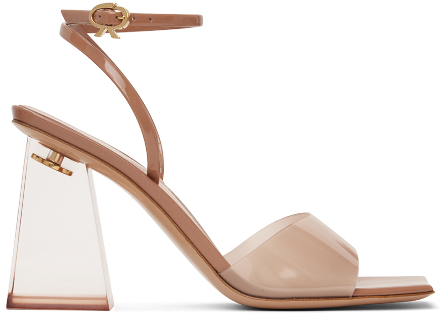 Beige Cosmic 85 Heeled Sandals