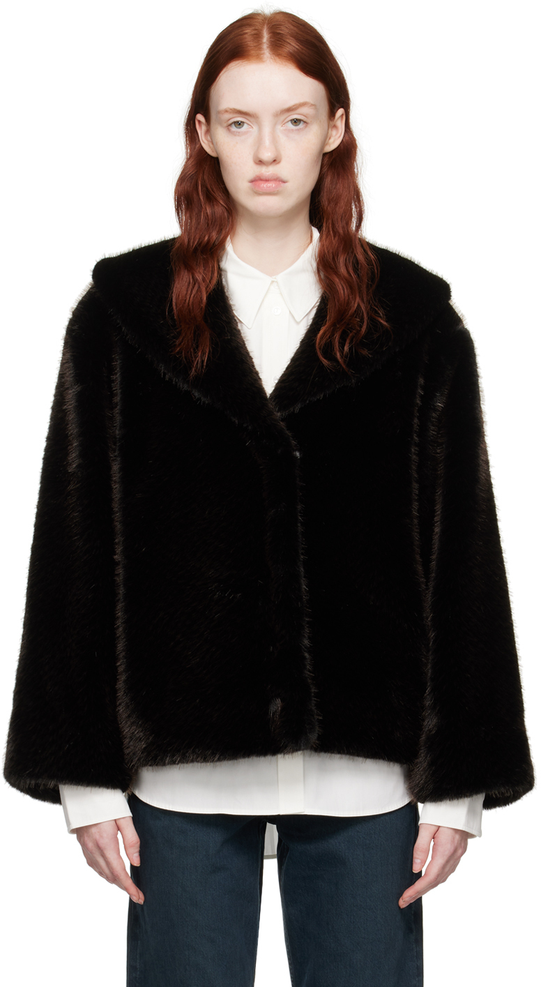 Black Hilary Faux-Fur Jacket