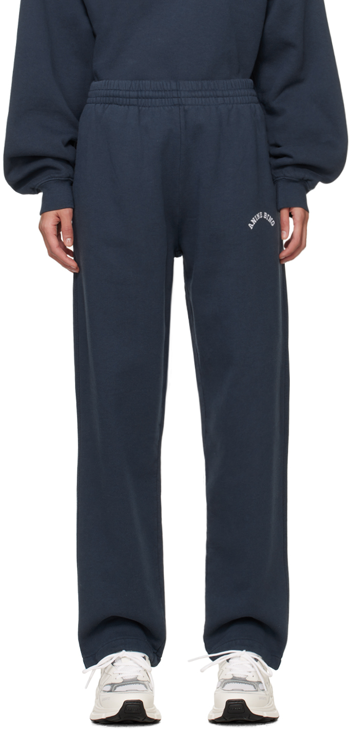 ANINE BING Navy Leone Lounge Pants SSENSE