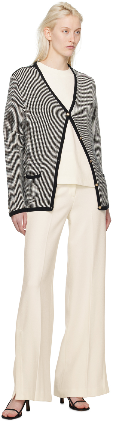 ANINE BING BLACK & WHITE DAVE CARDIGAN 