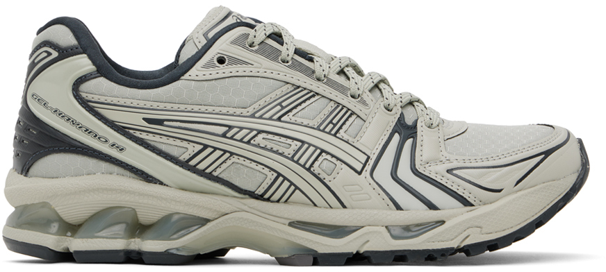Shop Asics Gray & Off-white Gel-kayano 14 Earthenware Sneakers In White Sage/graphite