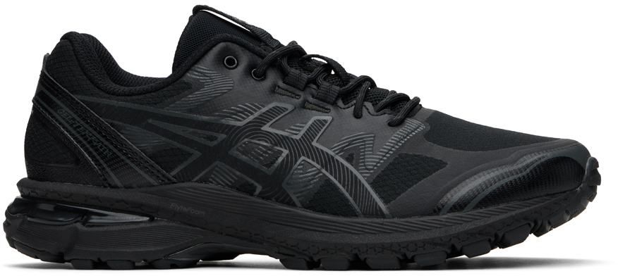 Shop Asics Black Gel-terrain Sneakers In Black/black