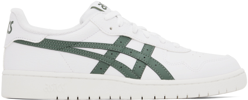 Shop Asics White Japan S Sneakers In 126 White/ivy
