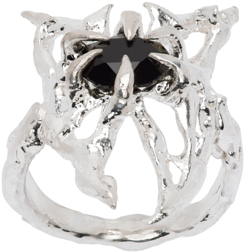 SSENSE Exclusive Silver Butterfly Ring