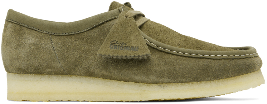 Clarks Originals: Khaki Wallabee Derbys | SSENSE Canada