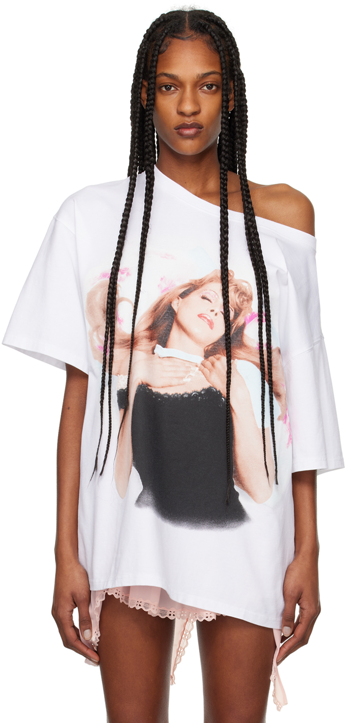 Shop All In White Allina Sleeping T-shirt