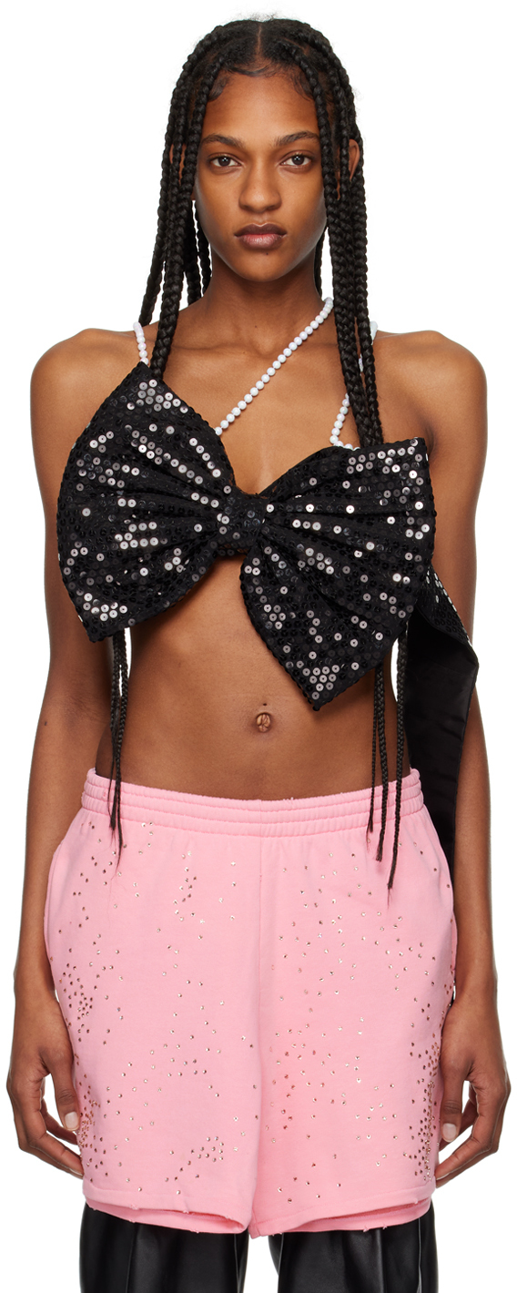 Shop All In Black Bow Camisole