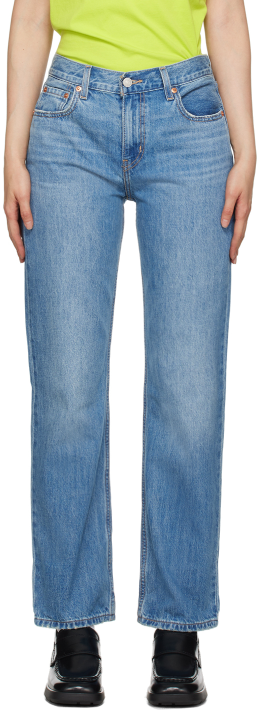 Levi's Blue Low Pro Jeans In Go Ahead