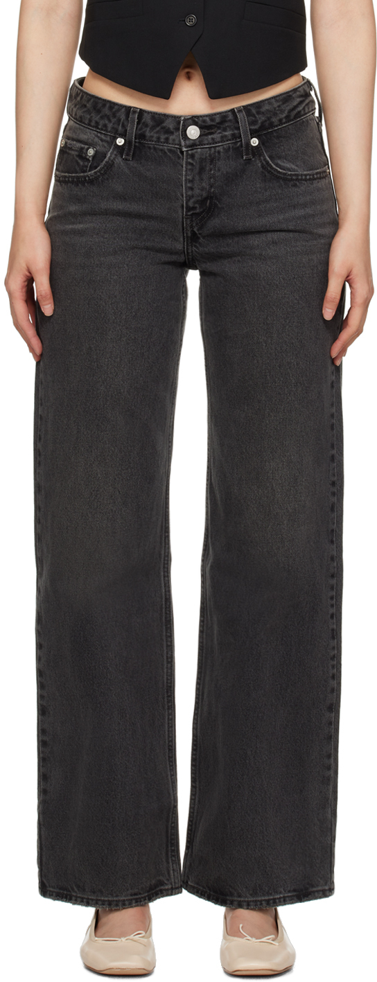Levi's Gray Low Loose Jeans In Wish Me Luck
