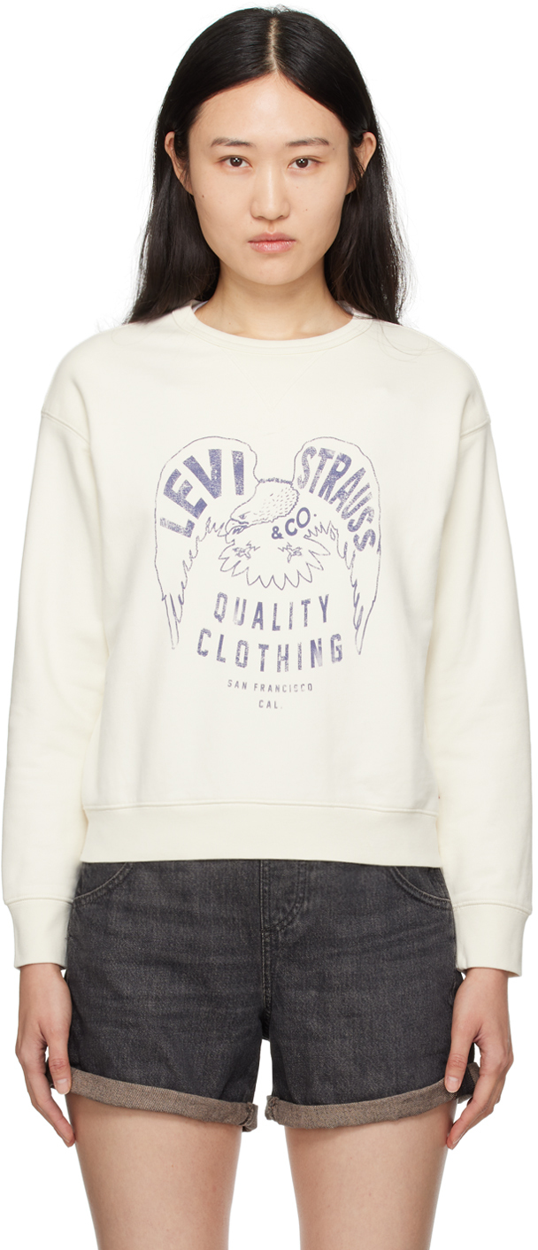 Levis white online sweater