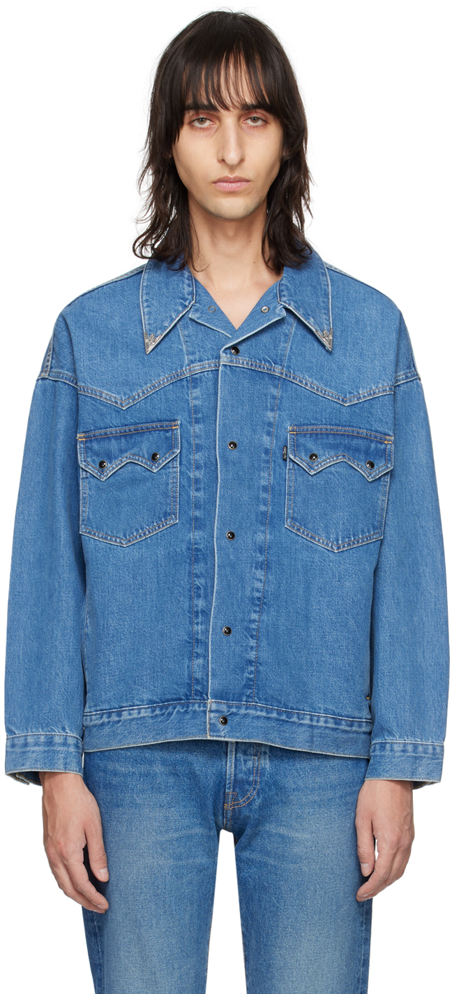Shop Levi's Blue Western Trucker Denim Jacket In This Is Familiar