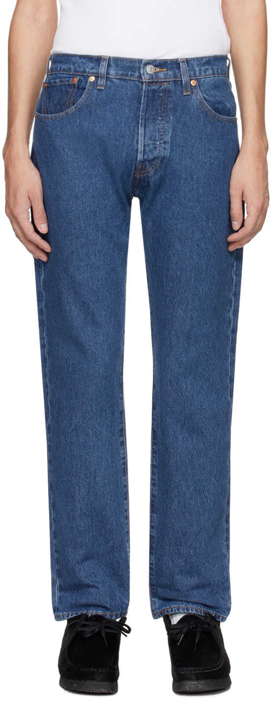 Shop Levi's Indigo 501 Original Jeans In Buzz Off