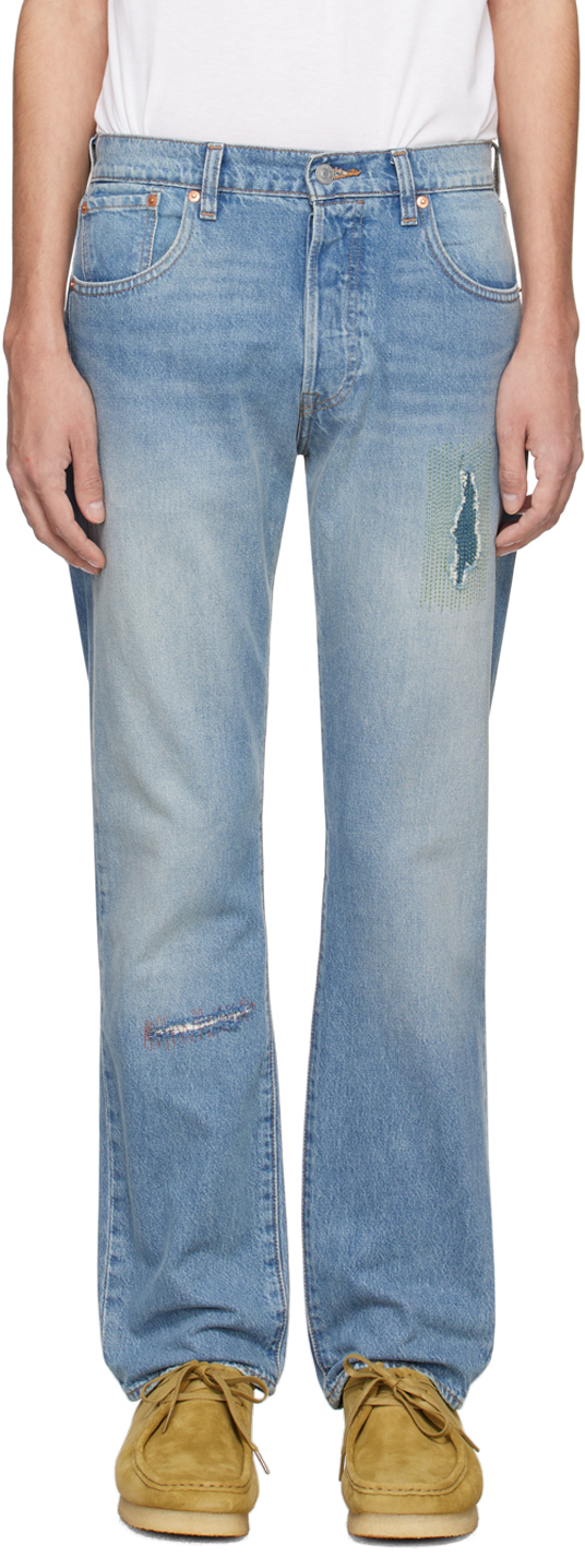 Levi's Blue 501 Jeans In Banshee Scream
