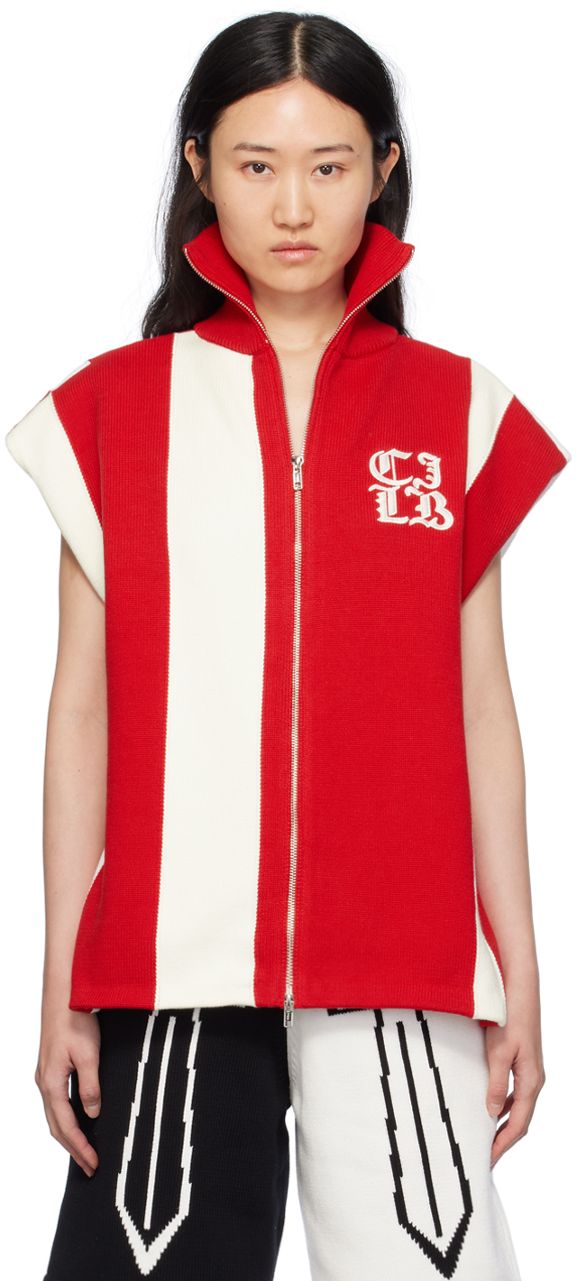 Red & White Stripe Vest