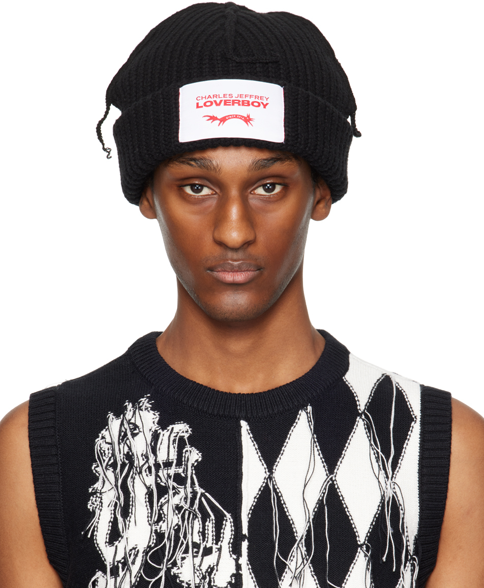 Charles Jeffrey LOVERBOY Black Label Beanie | Smart Closet display picture 1