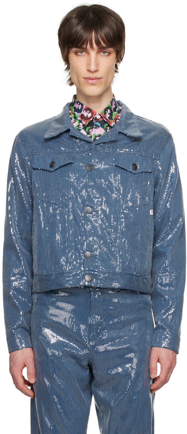 Blue Art Denim Jacket