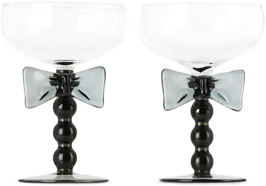Black Bow Coupes Set