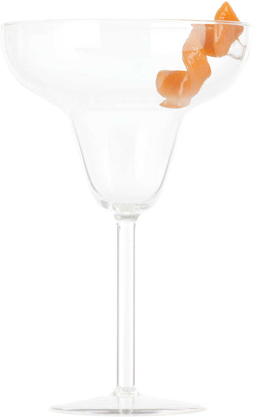 Maison Balzac Le Twist Cocktail Glass In Clear/yellow