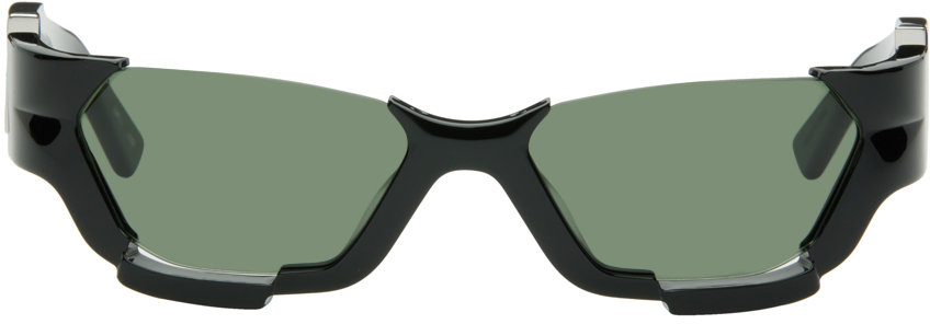 Shop Feng Chen Wang Ssense Exclusive Black Deconstructed Sunglasses